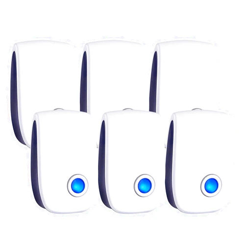 WahooArt Ultrasonic Pest Repeller 6 Packs,2020 Newest Pest Repellent Electronic Indoor Plug in for Insects, Mosquitoes, Mice, Ants, Roaches, Spiders, Bugs, Flies, Cockroach, pest control, Non-Toxic