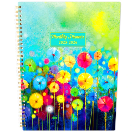 Lemome 2 Years Planner 2025-2026 - Calendar Monthly Planner 2025-2026, from Jan. 2025 to Dec. 2026, 9“ x 11”, 24 Monthly Tabs and Back Pocket