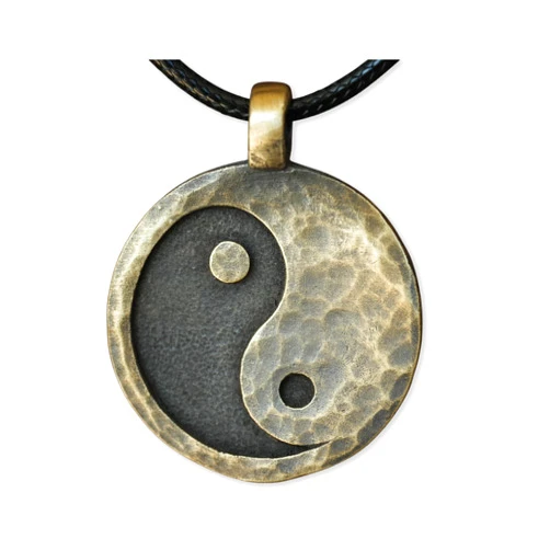 Baldur Jewelry Yin Yang Necklace For Men Ancient Looking High Quality Pendant Jewelry - Yin Yang Gifts - Viking Jewelry for Men