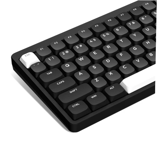 XVX Low Profile Keycaps, Keycaps 75 Percent, PBT Custom Keyboard Keycaps Full Set, Black Keycaps for 60% 65% 75% 80% 100% Mechanical Keyboard