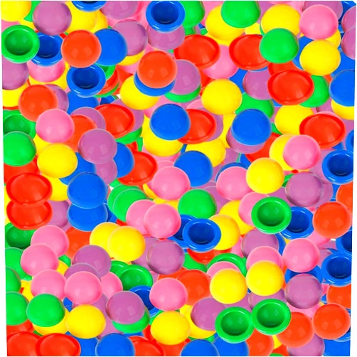 Rhode Island Novelty 1 Inch Bght Color Poppers 144 Pieces