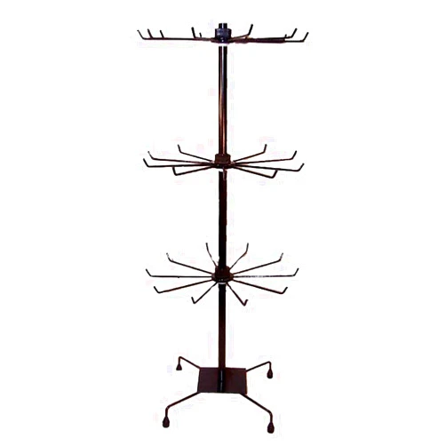 Novelties company Deluxe 29 Inch Black Spinning 3 Levels Counter Display Wire Rack