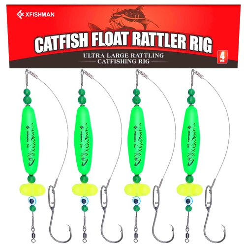XFISHMAN Catfish-Rig-for-Bank-Fishing-Catfishing-Tackle-Floats-with-Rattler-Santee Cooper Rig Equipment