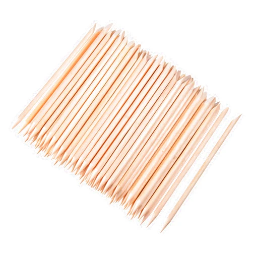 Hicarer 100 Pieces Orange Wood Sticks Nail Cuticle Stick for Pusher Remover Manicure Art Pedicure, 4.3 Inches