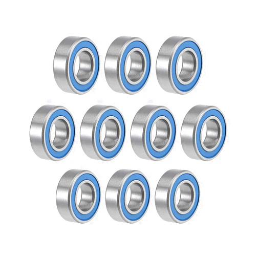 uxcell MR126-2RS Deep Groove Ball Bearings 6mm Inner Dia 12mm OD 4mm Bore Double Sealed Chrome Steel Blue Seal Z2 10pcs
