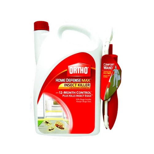 Ortho Home Defense MAX Insect Killer for Indoor & Perimeter1 with Comfort Wand - Kills Ants, Cockroaches, Spiders, Fleas, Ticks & Other Listed Bugs, Creates a Bug Barrier, 1.1 gal.