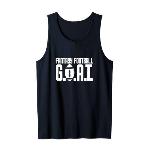 Fantasy Football Gifts and Apparel Fantasy Football G.O.A.T. League Champion Draft Party Tank Top