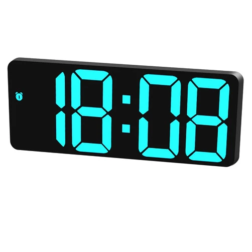 321Wasay Small Digital Alarm Clocks for Bedrooms, Bedside Desk Digital Clock for Bedroom, Electric Alarm-Clock, Table LED Alarm Clock with Battery Backup Operated Powered, Travel Portable