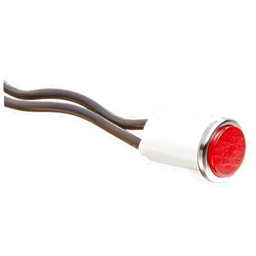 NSI-79750LW Round Indicator Light with Non Replacable Lamps, Press Fit, 0.5