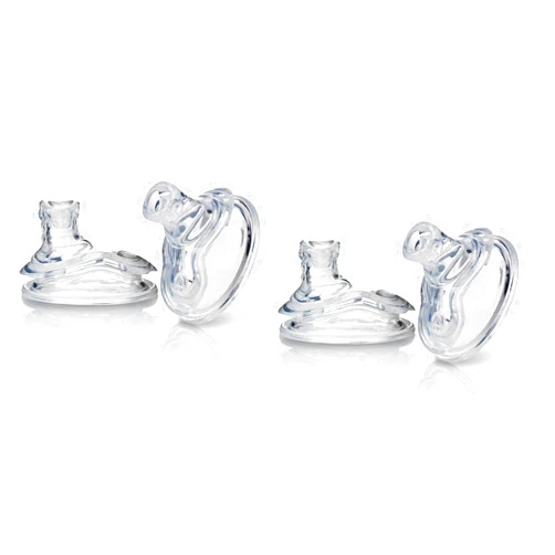 Nuby Super Spout No Spill Replacement Spouts, Clear, 4 count (Pack of 2)