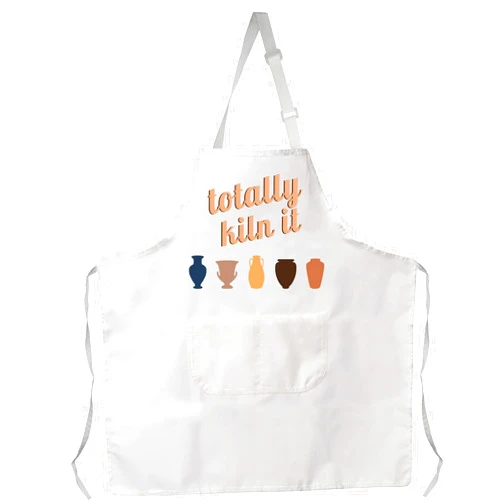 VAMSII Totally Kiln It Apron Ceramic Artist Gifts Ceramic Pottery Apron Pottery Lover Gifts Clay Pottery Maker Gifts