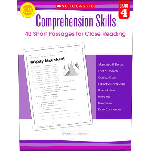 Linda Beech Comprehension Skills: Short Passages for Close Reading: Grade 4