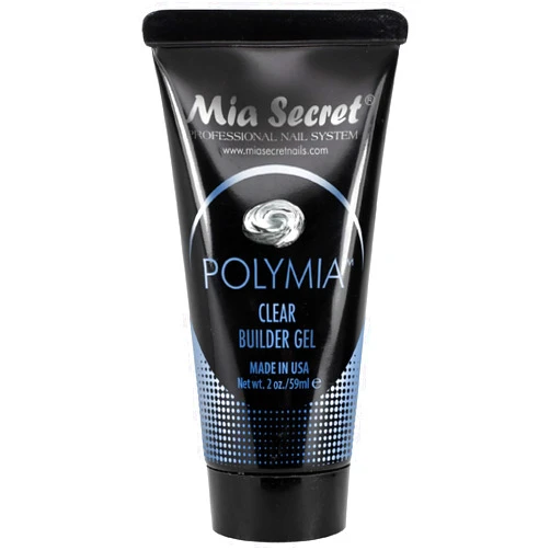 Mia Secret - 2oz POLYMIA Gel Nail Builder - UV Led - Builder gel (Clear)