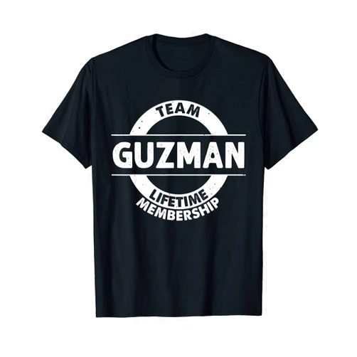 Custom Personalized Last Name Team Christmas Lover GUZMAN Gift Funny Surname Family Tree Birthday Reunion Idea T-Shirt