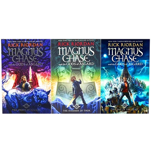 By Rick Riordan (Author) Magnus Chase and the Gods of Asgard 3 Book Collection 1: The Sword of Summer, 2: The Hammer of Thor, 3: The Ship of the Dead