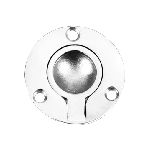 CRAVAR Marine Access Hatch Stainless Steel Ring Handle Flush Hatch Locker Cabinet Pull Lift Boat Marine Yacht Hardware Pull Latch Boat -62 * 44 Mm