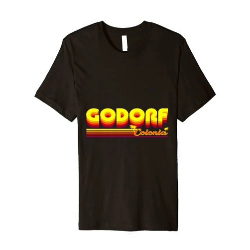 Köln Godorf Colonia Retro und Vintage Design Kölner Viertel und kölsches Karneval Veedel Premium T-Shirt