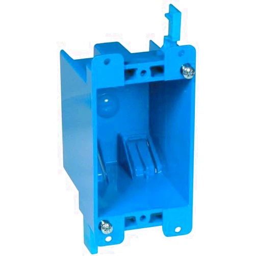 Thomas & Betts Carlon B114R-UPC Switch/Outlet Box, Old Work, 1 Gang, 4-1/8-Inch Length by 2-1/4-Inch Width by 2-3/4-Inch Depth, Blue