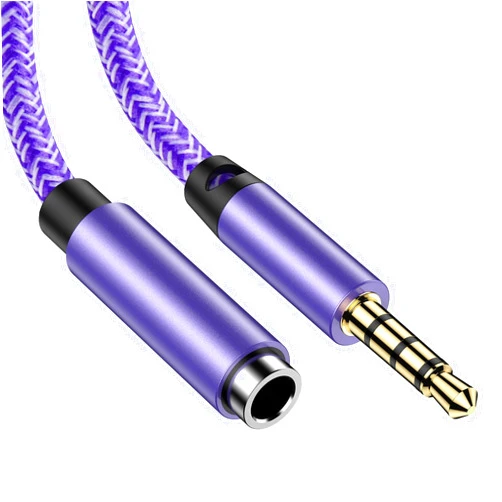 Inibak Headphone Extension Cable 6ft 3.5mm Extension Gold Plated Hi-Fi Aux Extension Cable Audio Stereo Jack Male to Female TRRS Cord Extender for Home/Car Stereos Headphone Media Players Tablets Smartphones