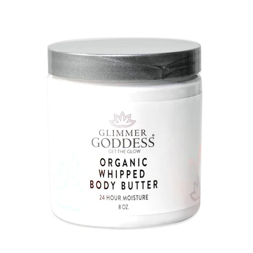GLIMMER GODDESS Organic Body Butter - 8oz (Vanilla Bean)
