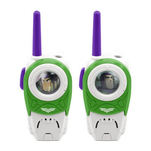 EKids Disney Pixar Lightyear Toy Walkie Talkies for Kids, Indoor and Outdoor Toys for Kids with Light Up Graphics