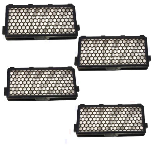 HQRP Active HEPA Filter 4-Pack compatible with Miele S4002 S4210 S4212 S4282 S4580 S4582 S4780 Antares Capella Carina Sirius Manhattan Orion Polaris Luna Deluxe Canister Vac Vacuum Cleaner