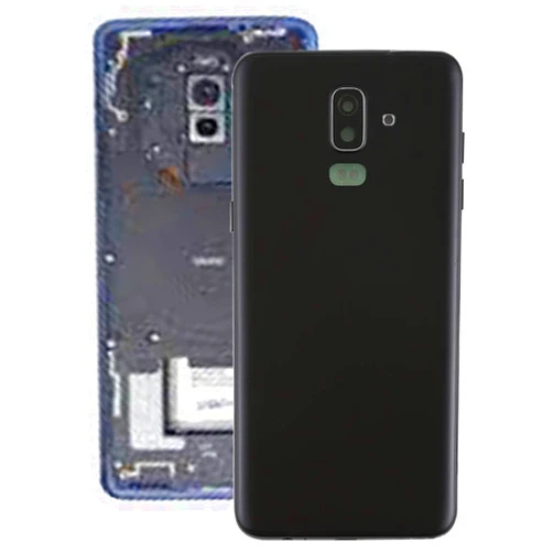 ZHANGJIALI JIALIZ Mobile Accessories Replacement Housing Battery Back Cover Back Cover with Side Keys & Camera Lens for Galaxy J8 (2018), J810F/DS, J810Y/DS, J810G/DS(Black) (Color : Black)