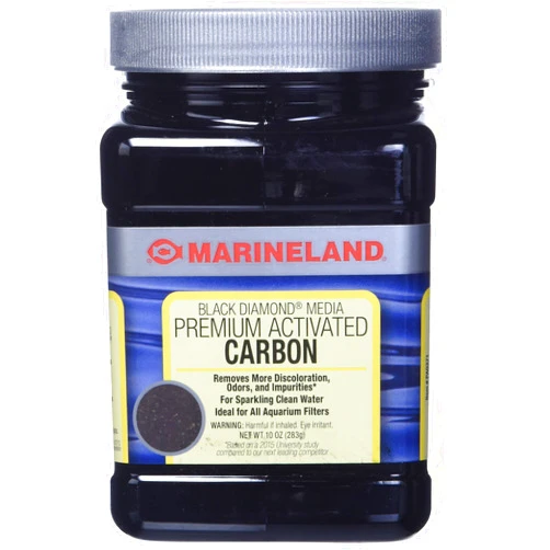 By MarineLand Marineland Black Diamond Premium Activated Carbon 10 Ounces, Filter Media For aquariums, Blacks & Grays