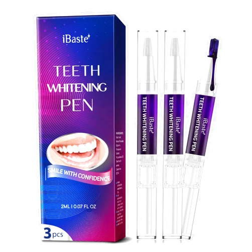 IBaste Purple Teeth Whitening Gel, Color Corrector Toothpaste Serum, Purple Toothpaste for Teeth Whitening Pen, Teeth Whitening Kit for Sensitive Teeth, Tooth Stain Remover and Coffee Stain Remover