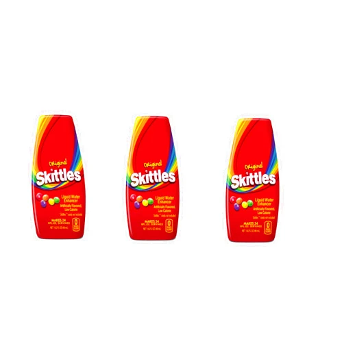 The Jel Sert Company Skittles Liquid Water Enhancer - Original Pack of 3 - Low Calorie Original Skittles Water Flavoring Drops