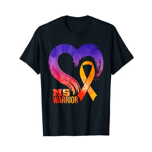 Multiple Sclerosis Awareness Month Support MC0 Ms Warrior Heart Multiple Sclerosis Awareness Month T-Shirt