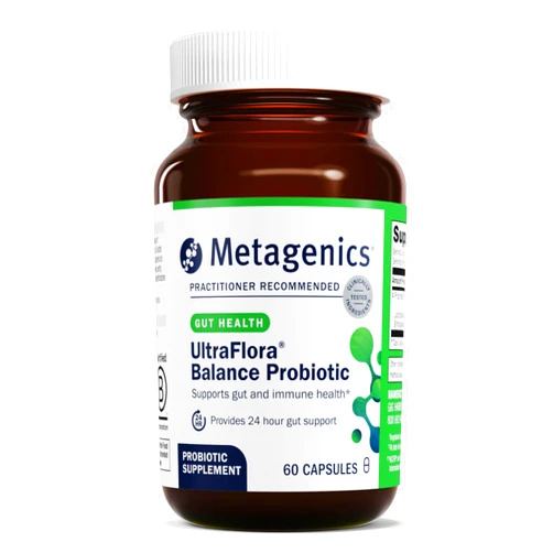 Metagenics UltraFlora Balance Probiotic - Probiotics for Digestive Health* - Immune Support Supplement* - Gastrointestinal Support* - Probiotic Supplement - 60 Capsules