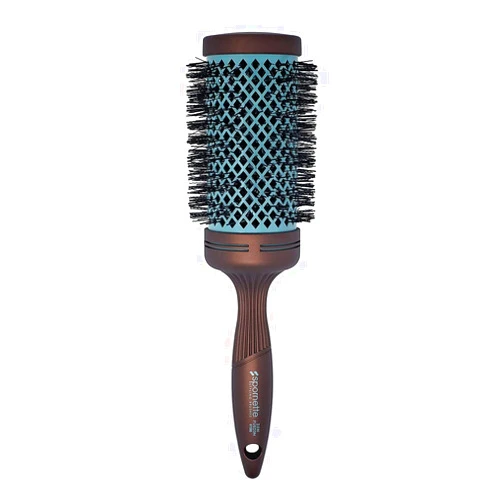 Spornette Ion Fusion 3 inch Round Brush With Thermal Ceramic Barrel And Ion-charged Anti Static Nylon Bristles For Blow Drying, Blow-outs, Curling, Styling, And Smoothing All Types Of Hair Textures