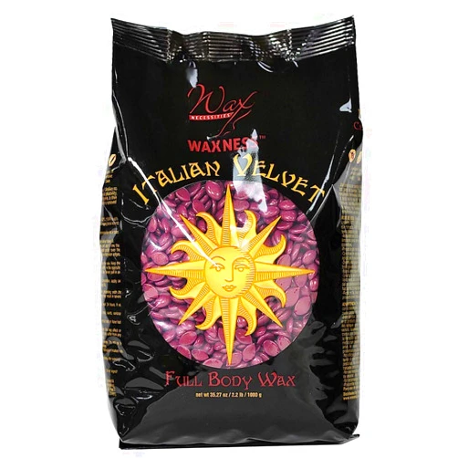 Wax Necessities Waxness Wax Necessities Italian Velvet Premium Luxury Polymer Blend Full Body Hard Wax Beads 2.2 Pound