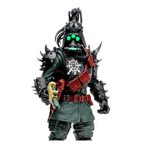 McFarlane Toys, 7-Inch Warhammer 4000 Darktide Traitor Guard Exclusive Action Figure with 22 Moving Parts, Multicolour Collectible Warhammer Figure with Collectors Stand Base â€“ Ages 12+
