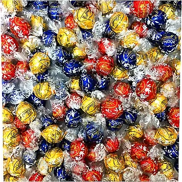 Lindt Lindor Chocolate Truffles 3 Flavors Assorted Truffle Box 60 Truffles, (Milk Chocolate, White Chocolate, Dark Chocolate), 60 Piece Assortment