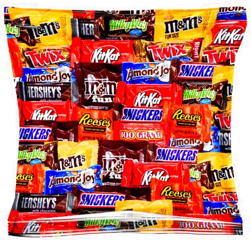 Tesel Assorted Fun-Size Chocolate Candy Mix – Bulk Bag – Variety Pack for Parties, Pinatas, Office Snacks, Holidays & Events (2 LB)