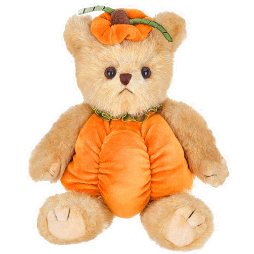 Bearington Collection Bearington Izzy A. Pumpkin Plush, 10 Inch Halloween Stuffed Animal Teddy Bear