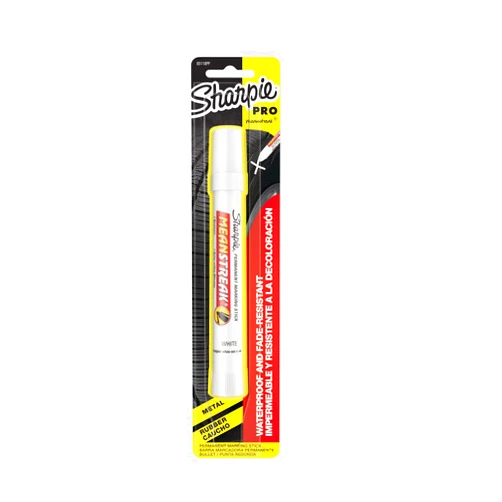 Sharpie Mean Streak Waterproof Marking Stick, 1 White Marker (85118PP)