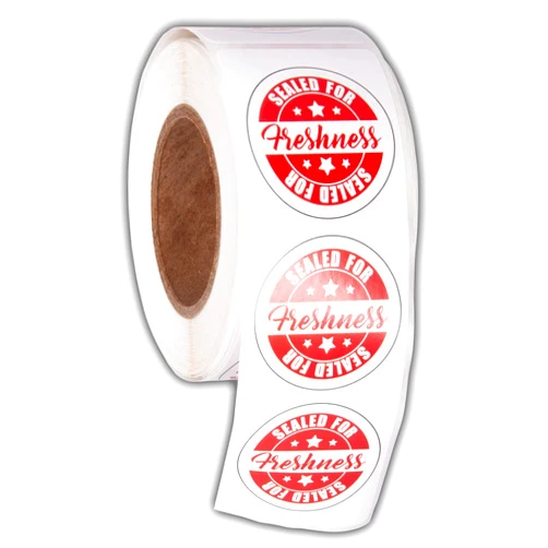 Kenco Food Delivery Tamper Evident Sealed for Freshness Labels - 500 Adhesive Stickers for Safe Food delivery (1.875