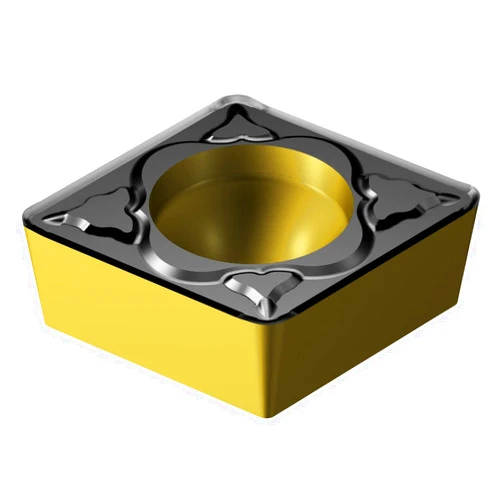 Sandvik Coromant CCMT 2(1.5)1-PM 4335 Coro Turn 107 Insert for Turning, Carbide, Diamond 80 deg, Neutral Cut, 4335 Grade, Ti(C,N)+Al2O3+TiN, Inveio Coating Technology (Pack of 10)