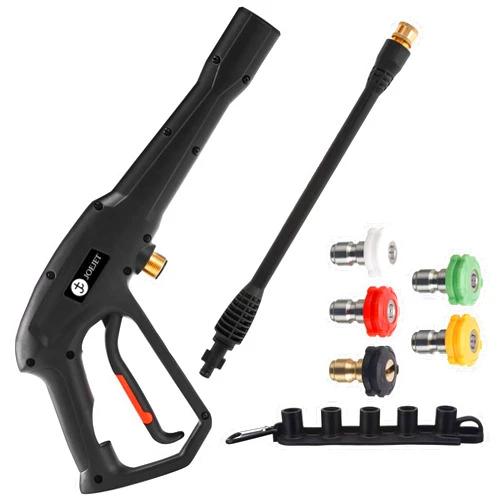 JOEJET High Pressure Washer Replacement Gun with Jet Wand and 5 Spray Nozzle Tips, Compatible with Some Karcher, Ryobi, Powerstroke Electric Power Washer