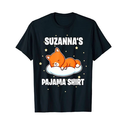 Personalized Nap Time Gift Idea And Sleep Quotes Suzanna's Pajama Shirt - Personalized Sleeping T-Shirt
