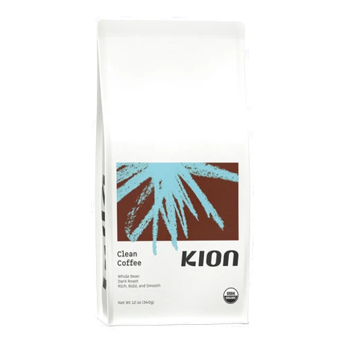 Kion Organic Coffee | Tested for Toxins | Roasted to Maximize Health and Taste | Whole Bean Dark Roast 12 Oz Dark Roast Whole Bean 12 Ounce (Pack of 1)
