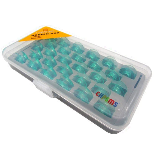 Ckpsms #4123078-45 Clear Green Bobbins （without thread hole) compatible with Viking Husqvarna Group 5 6 7 & White 5811, 5823, 5839, 7700, 9800 Home SEWING (28PCS+BOX)