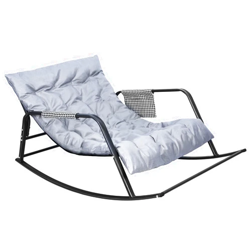 Bigougem Armchair Accent Sofa Chair Lazy Chair with Footstool Relax Lounge Chair,Sofa Chair with Armrests Rebound Sponge Chair Bed Grey1 Rocking Chair