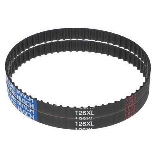 uxcell 2pcs 126XL 037 Timing Belt 63 Teeth Rubber Geared Cogged Belt, 0.37