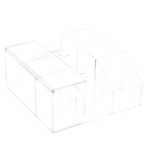 Nicunom Eyelash Beauty Organizer, Clear Acrylic Lash Extension Organizer and Storage, Lash Cart Organizer Eyelash Extension Supplies Display Storage Box for Home, Salon