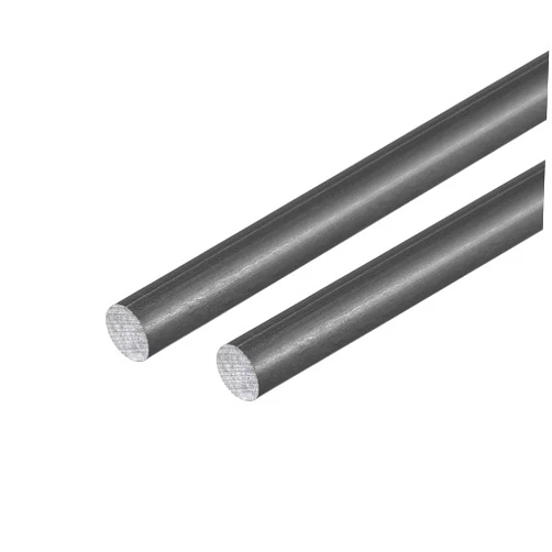 uxcell Carbon Fiber Rod Round Aircraft Fixed Rods for RC Airplane Wing Reinforcing 6mm, 500mm/19.6inch Length Matte Pole, 2pcs