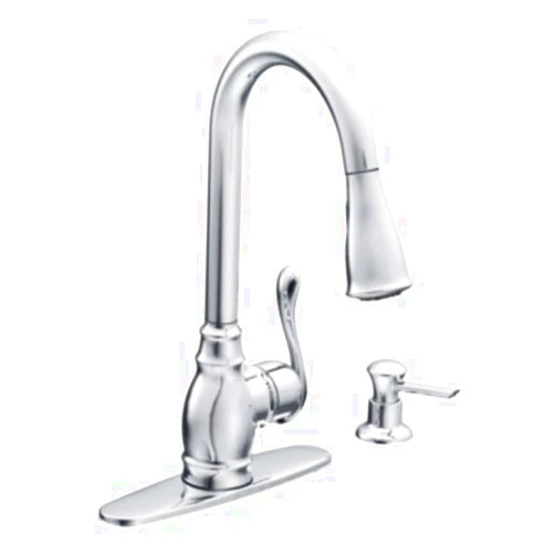 Moen Ca87003 Pull-Down Kitchen Faucet, Chrome Plated